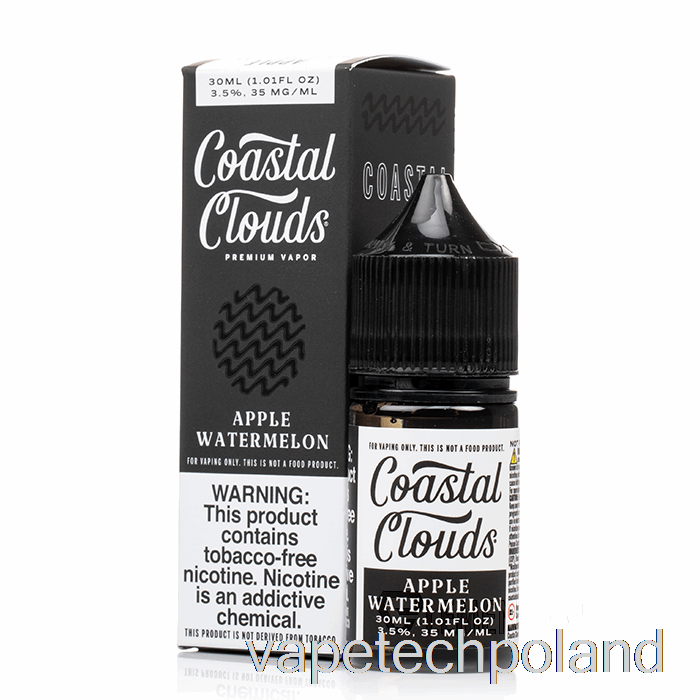 Vape Pen Apple Arbuz Sól - Coastal Clouds Co. - 30 Ml 35 Mg